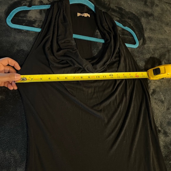 Helmut* Helmut Lang Kinetic Cowl neck racer back black maxi dress Medium - Picture 10 of 12